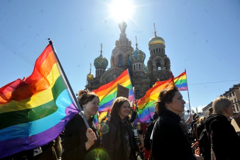 RUSSIA-GAY-RIGHTS-PROTEST