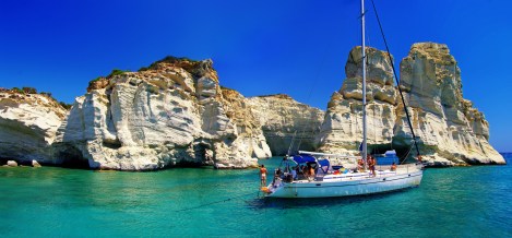 Milos island - Kleftiko bay