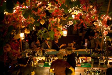 A bar scene in the Monastiraki neighborhood. Eirini Vourloumis for The New York Times